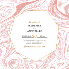 Business card with marble texture