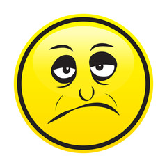 Yellow sad face