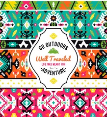Obraz premium Tribal navajo seamless pattern