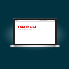 Computer not found page error 404 for website. [Converted]