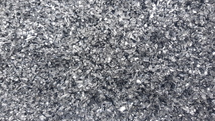 metal chips pile