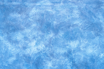 Brushed light blue wall