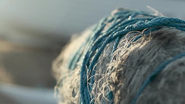 Fishing nets in harbour