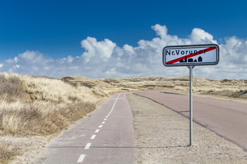 Lonely Street Sign - Nørre Vorupør