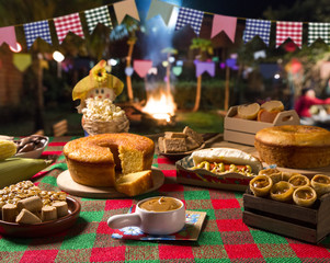 Table of brazilian festa junina