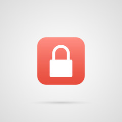 Security symbol. Lock Icon app