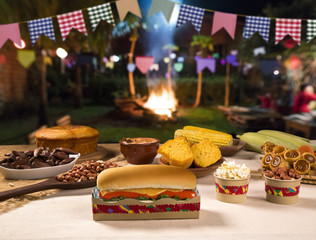 Table of brazilian festa junina