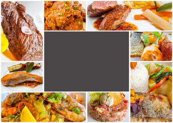 page de plats cuisinés