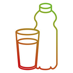 fresh beverages isolated icons vector illustration design