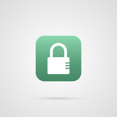 Security symbol. Lock Icon app