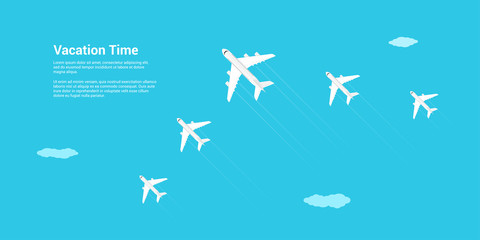 Naklejka premium Vacation time concept