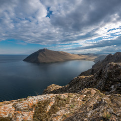 View of the Aya bay, lake Baikal