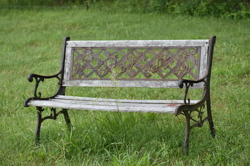 Wooden bench