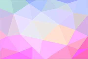 Obraz premium Abstract Triangle Geometrical Multicolored Background, Vector Illustration