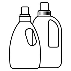 laundry and housekeeping products vector illustration design