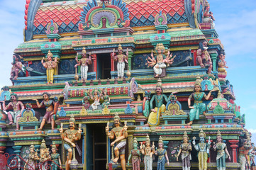 Naklejka premium La Réunion - Temple tamoul à Saint-Leu