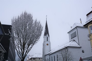 Stadt tuttlingen in Süddeutschland im Winter 