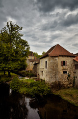 Fototapeta na wymiar Saint-Jean-de-Cole is a medieval village in the north of the Dordogne, France