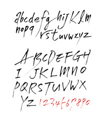 벡터 문자 / 손으로 쓴 글씨체