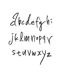 벡터 문자 / 손으로 쓴 글씨체