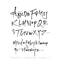 벡터 문자 / 손으로 쓴 글씨체