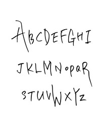 벡터 문자 / 손으로 쓴 글씨체