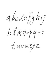 벡터 문자 / 손으로 쓴 글씨체