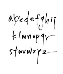 벡터 문자 / 손으로 쓴 글씨체