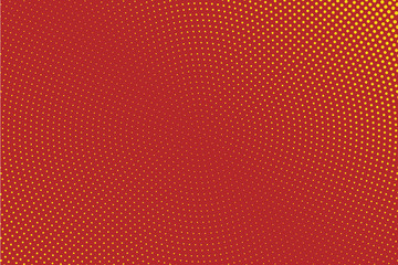 Red Halftone Circle Background