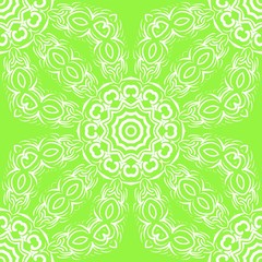 Fototapeta premium Modern floral ornament. Vector color mandala illustration, Designed for Web, Poster, Label and Other