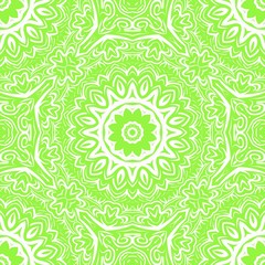 Decorative wallpaper for interior design. Modern geometric floral ornament. Seamless vector illustration