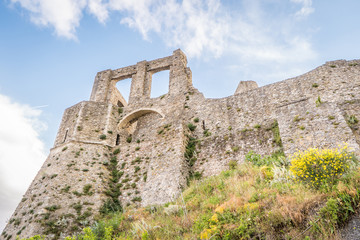 Fototapeta na wymiar Ancient medieval castle in Squillace Calabria, Italy