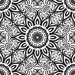 Art deco floral pattern of geometric elements. seamless pattern. Vector illustration. design for printing, presentation, textile industry