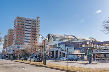 北広島市の中心街 / 北海道 北広島市