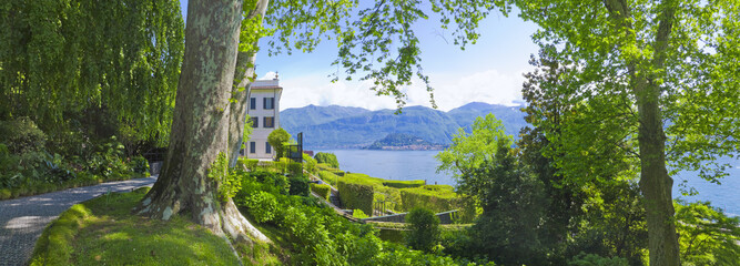 Blick vom Park der Villa Carlotta auf den Comer See