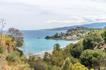 Coastline, beautiful nature and sea  in Calabria , Italy