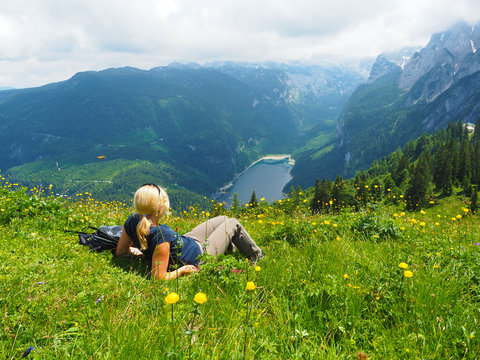 Herrlicher Ausblick auf den Vorderen Gosausee