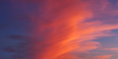 Fototapeta na wymiar Sunset Paradise Burning Skies