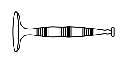 air horn icon over white background, vector illustration