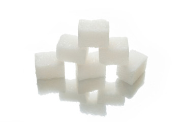 White sugar cubes, carbohydrates.