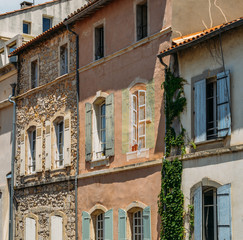 Fototapeta na wymiar Traditional architectural facade in Provence, France