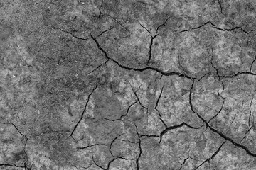 Dry cracked grey earth background