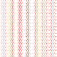 Seamless knitted melange pattern pastel colors.