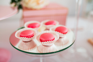 Wedding reception candy bar dessert table