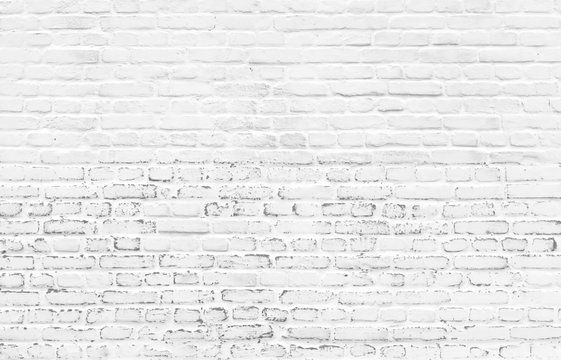 White beautiful painted brick wall background