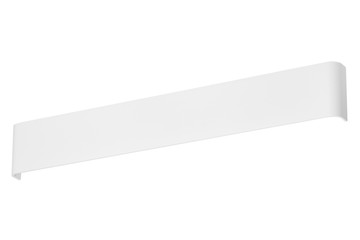 Simple, minimalistic LED lamp sconce isolated on white background