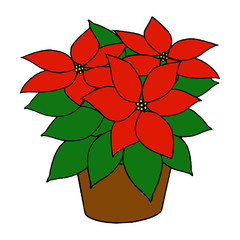 Obraz premium Flower cartoon illustration isolated on white background for children color book