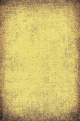 The texture of old yellow paper. Abstract grunge background