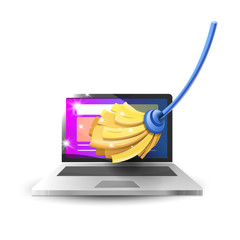 Cleaning and maintenance of computer equipment