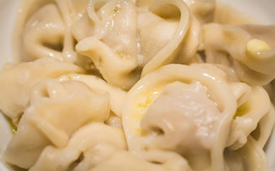 Dumplings Bowl close up